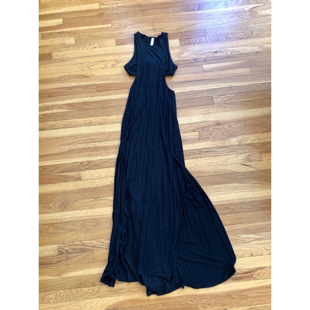 RVCA Black Open Back Maxi Dress size S